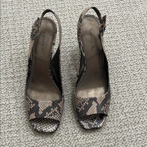 Tahari Robin Snake Print Heels